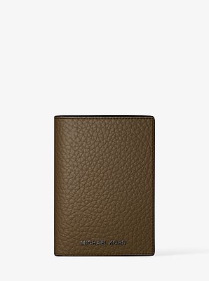 Hudson Pebbled Leather Folio Card Case image number 0