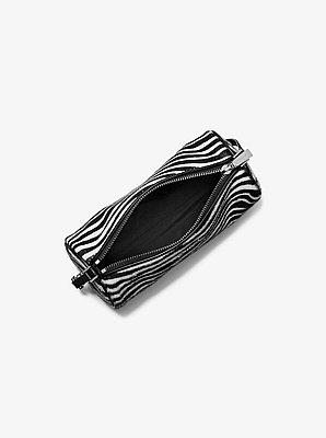Izzy Small Zebra Print Calf Hair Pochette