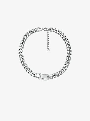 Collar de eslabones de cadena con dise&ntilde;o de hebilla