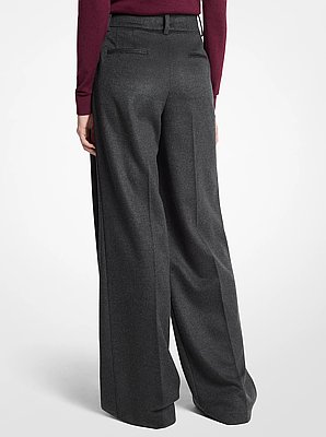Cashmere Pleated Slouch Trousers