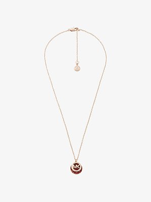 Collar en pav&eacute; con logotipo