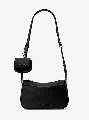 Jet Set Medium Pebbled Leather Crossbody Bag with Case for Apple AirPods Pro&reg;