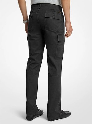 Stretch Cotton Twill Cargo Pants