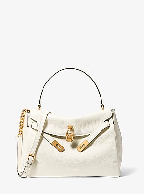 Hamilton Large Textured Leather Slouchy Satchel