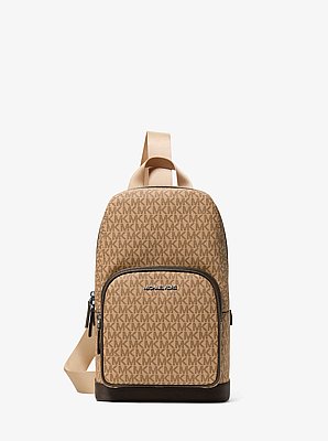 Cooper Logo Sling Pack in CAMEL | Michael Kors image number 0