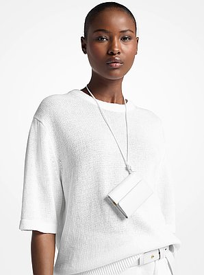 Leather Card Holder Necklace