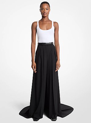 Pantal&oacute;n de &oacute;pera de sarga de lana