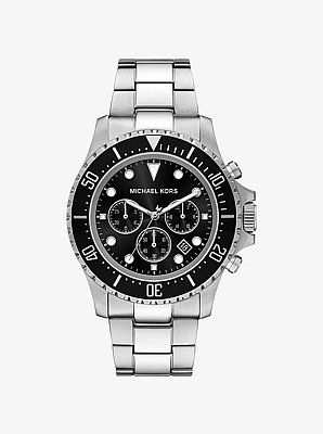 Oversized Everest Silver-Tone Watch