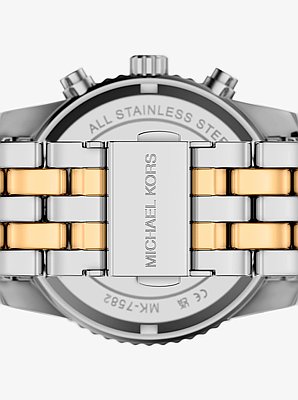 Zweifarbige Armbanduhr Bryant mit Pav&eacute;