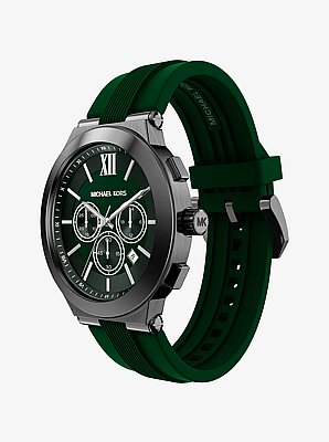 Oversized Billie Gunmetal and Silicone Watch