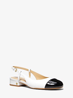 Perla Leather Slingback Flat