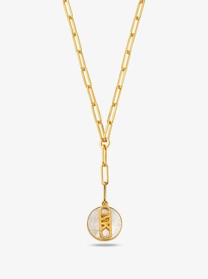 Precious Metal-Plated Brass Empire Chain-Link Necklace
