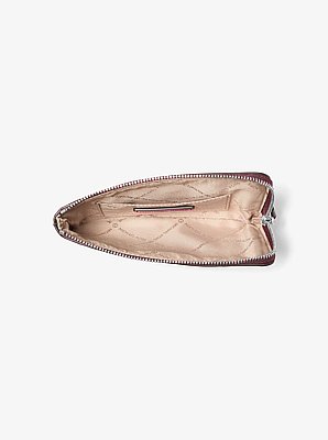 Jet Set Travel Small Burnished Logo Embossed Wristlet