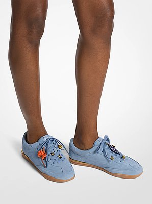 Espadrille Nolan en su&egrave;de &agrave; ornements