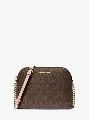 Cindy Signature Logo Dome Crossbody Bag