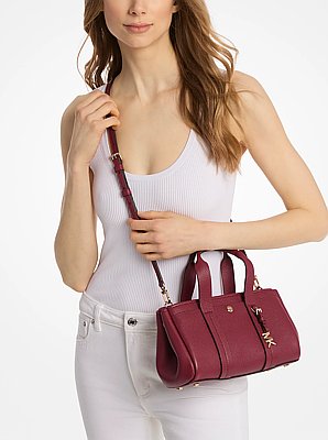 Romee Extra-Small Pebbled Leather Crossbody Bag