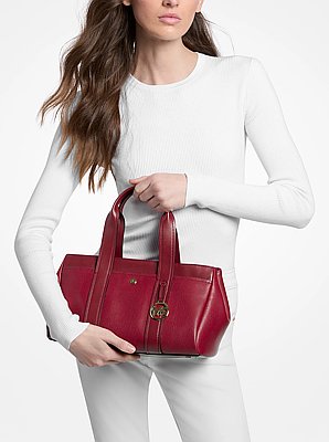 Foster Small Pebbled Leather Satchel