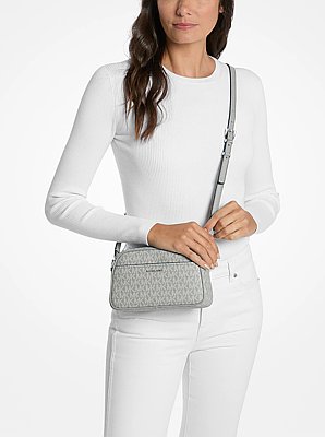 Jet Set Small Signature Logo Camera Crossbody Bag