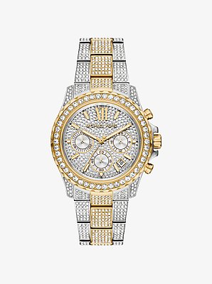 Oversized Everest Pav&eacute; Two-Tone Watch