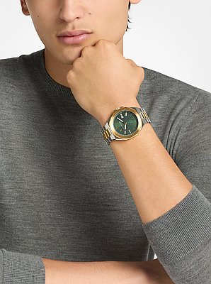 Oversized Callum Two-Tone Watch