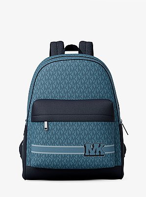 Pacey Embellished Striped Signature Logo Backpack