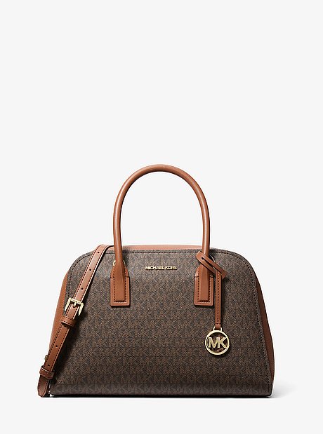 Ashton Medium Signature Logo Satchel