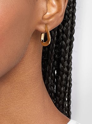 Aretes de aro cuadrados