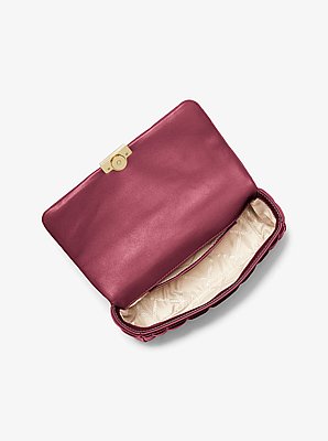Bolso de hombro Tribeca grande de piel acolchada