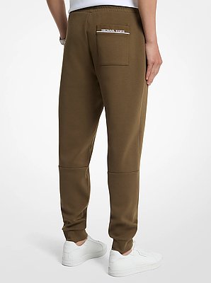 Logo Trim Cotton Blend Joggers