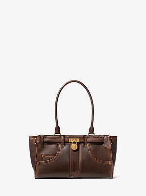 Bolso satchel Hamilton Moderne peque&ntilde;o de piel pulida