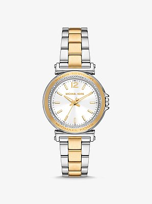 Mini Maren Pav&eacute; Two-Tone Watch