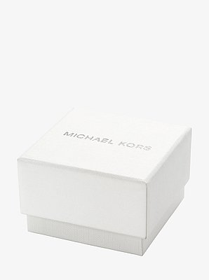 Darrington Pav&eacute; Silver-Tone Ring Watch