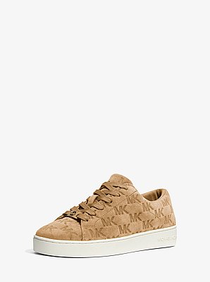 Keaton Logo-Embossed Suede Sneaker