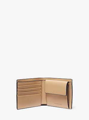 Billetera plegable Cooper con logotipo y franja