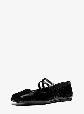 Chausson de ballet Matilda Flex en cuir verni