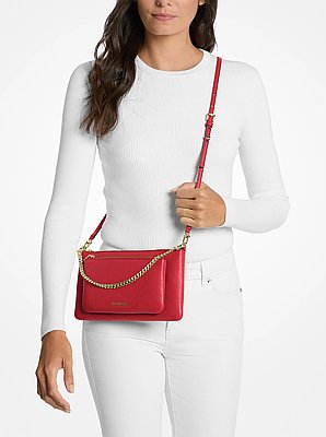 Bandolera Jet Set mediana transformable de piel granulada