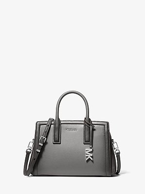 Laila Small Burnished Leather Satchel