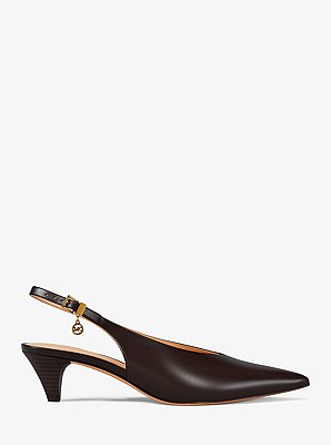 Tonya Leather Slingback Pump