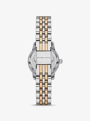 Lexington Pav&eacute; Two-Tone Watch and Slider Bracelet Gift Set