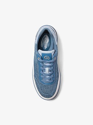 Sneaker Hayes in denim bicolore con plateau