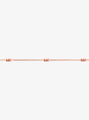 Halsketting van sterlingzilver met plating met edelmetaal en logo