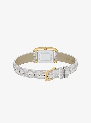 Montre miniature Monroe de ton or avec bracelet &agrave; logo