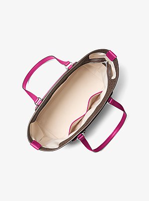 Jet Set Travel Medium Signature Logo Tote Bag