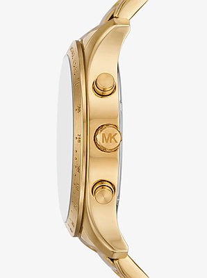 Reloj Berkley oversize en tono dorado