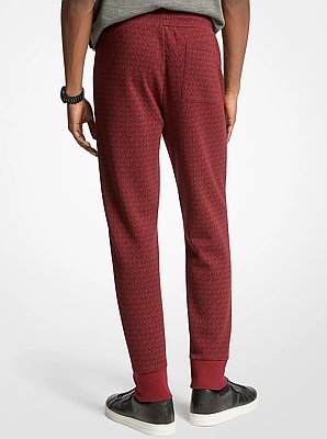 Signature Logo Print Cotton Blend Joggers
