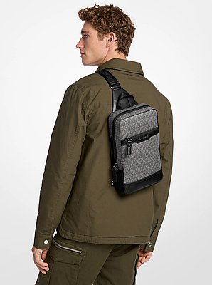 Sling-Tasche Hudson mit Signature-Logomuster