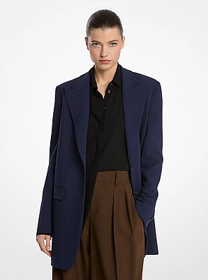 Wool Serge Boyfriend Blazer