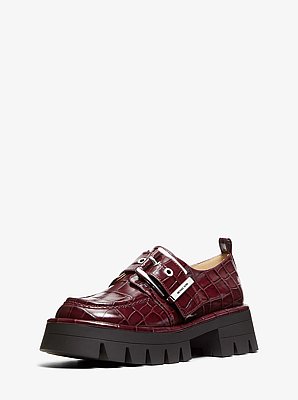 Colby Crocodile Embossed Leather Loafer