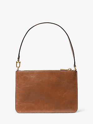 Bolso de pulsera transformable Jet Set grande de piel con cremallera