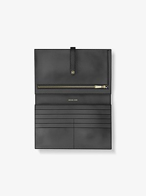 Jet Set Travel Small Pebbled Leather Wallet